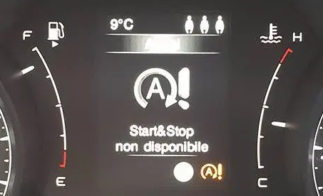 Start e Stop non disponibile far controllare motore